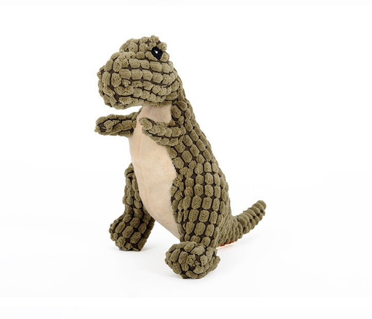 Dinosaur Plush Stuffing Squeaker Dog Toy from MotivePets for pet comfort, care and everyday use