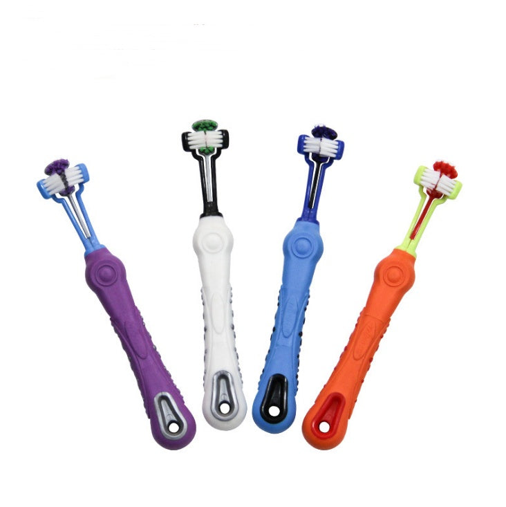 Three Sided Pet Toothbrush from MotivePets for pet comfort, care and everyday use