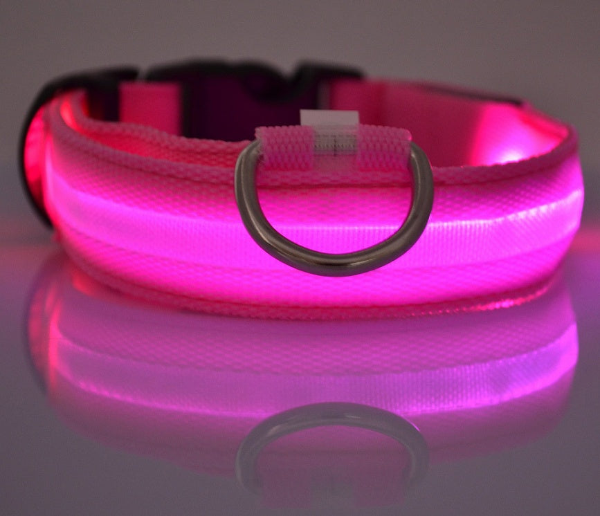 LED Pet Safety Collar for Night Walks from MotivePets for pet comfort, care and everyday use