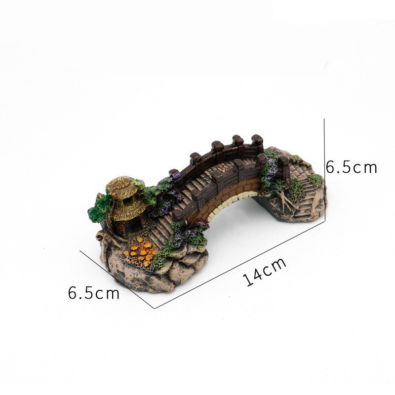 Aquarium Landscape Bridge Decoration from MotivePets for pet comfort, care and everyday use