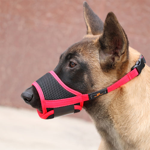 Breathable Mesh Dog Muzzle from MotivePets for pet comfort, care and everyday use