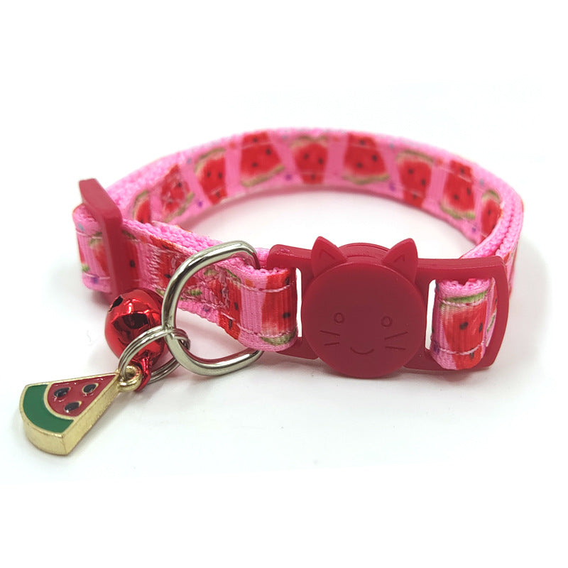 Printed Breakaway Cat Collar with Bell from MotivePets for pet comfort, care and everyday use