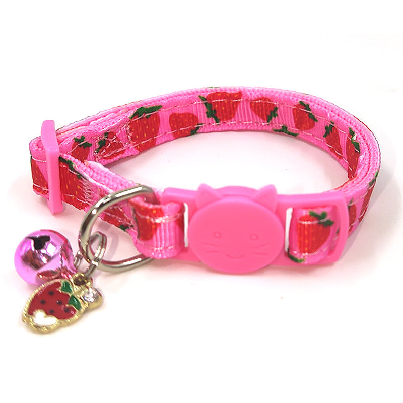 Printed Breakaway Cat Collar with Bell from MotivePets for pet comfort, care and everyday use
