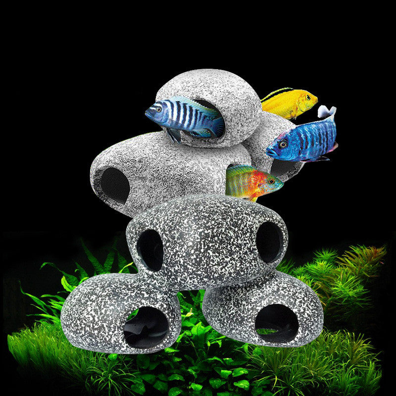Aquarium Ceramic Decorative Stone Caves from MotivePets for pet comfort, care and everyday use