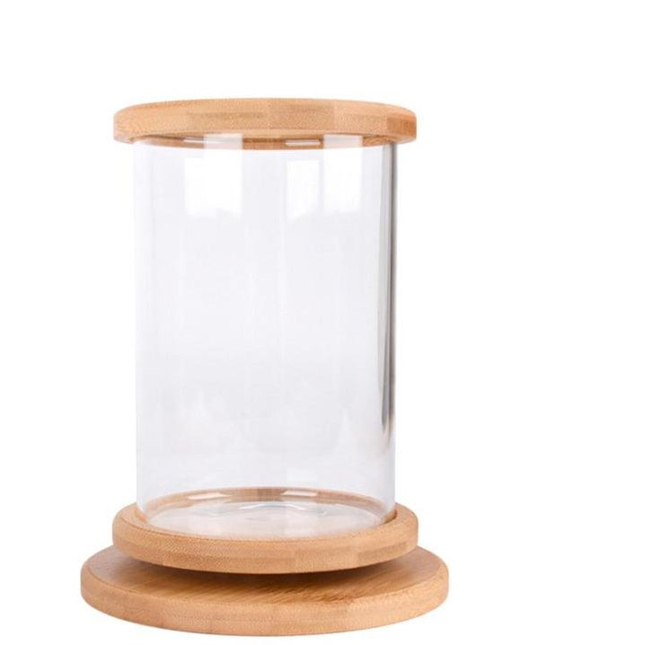 Small Office Glass Aquarium with Bamboo Base from MotivePets for pet comfort, care and everyday use