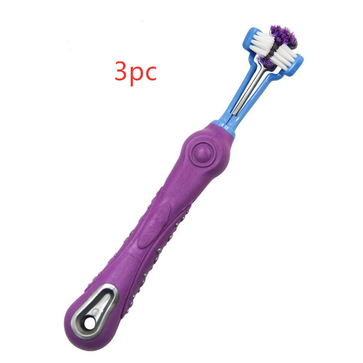 Three Sided Pet Toothbrush from MotivePets for pet comfort, care and everyday use