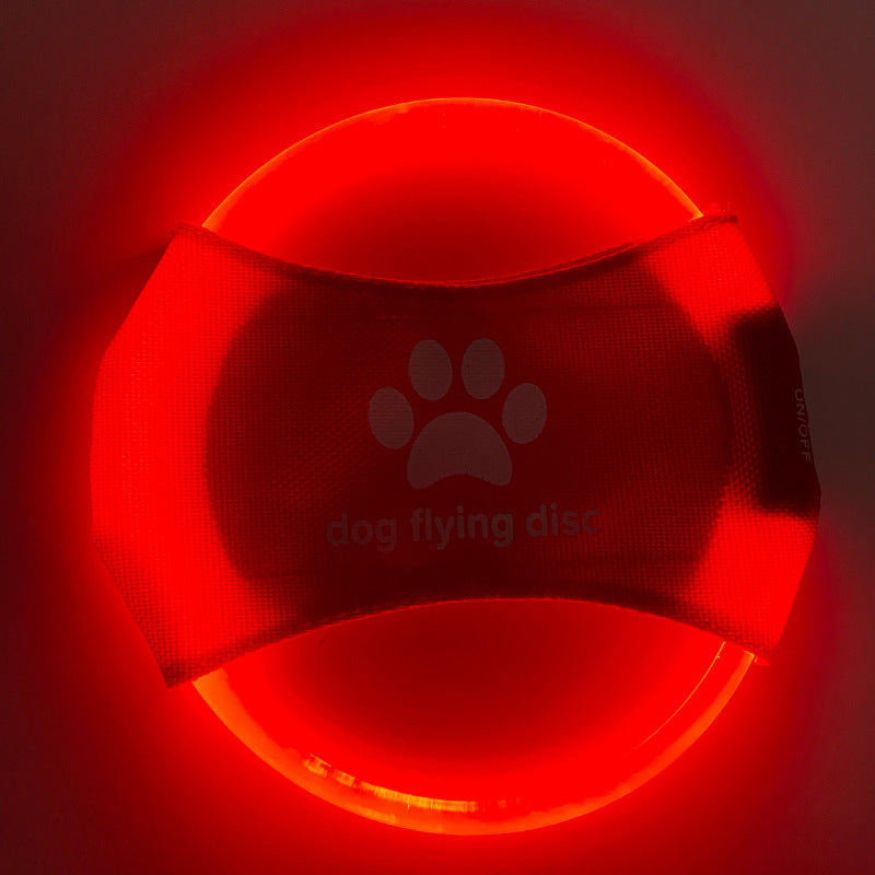 LED Flying Disc for Dogs - Glowing Natural Rubber Frisbee, USB Rechargeable from MotivePets for pet comfort, care and everyday use