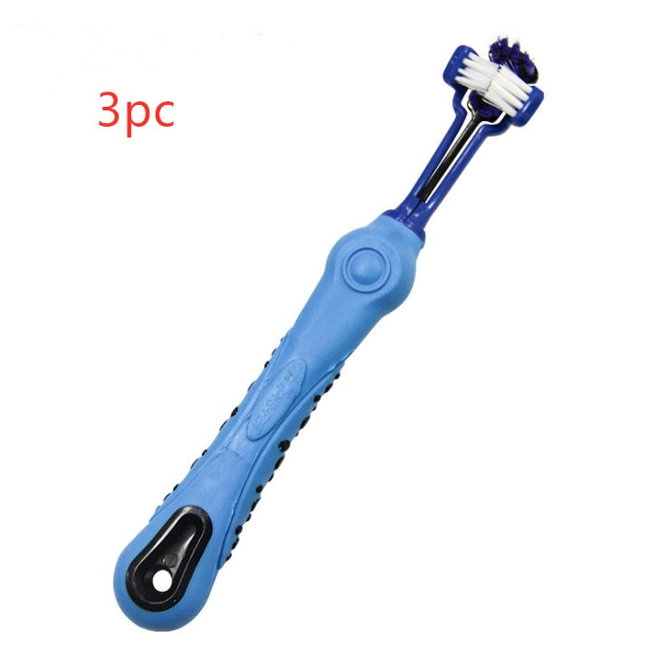 Three Sided Pet Toothbrush from MotivePets for pet comfort, care and everyday use