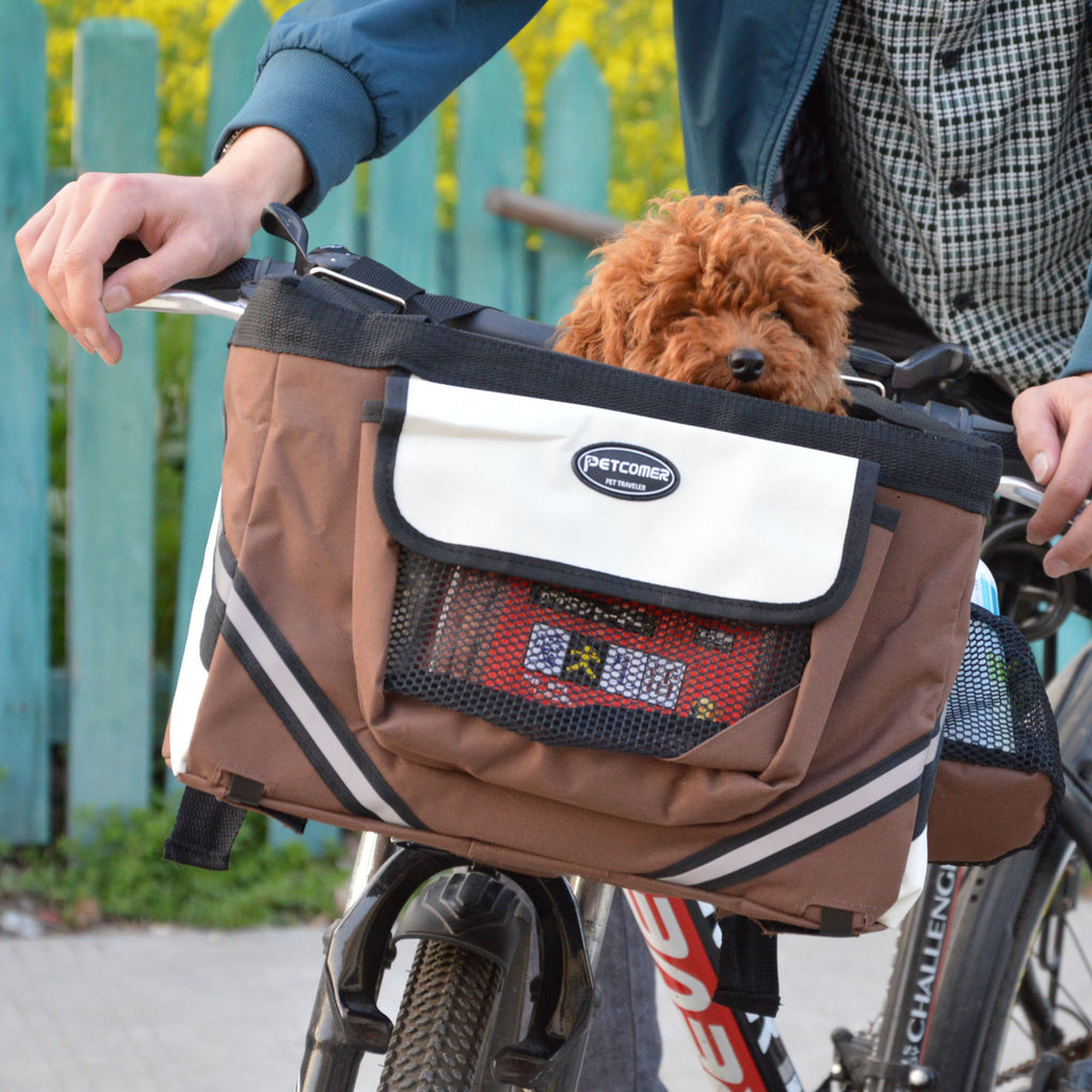 Detachable Bicycle Pet Carrier Basket from MotivePets for pet comfort, care and everyday use