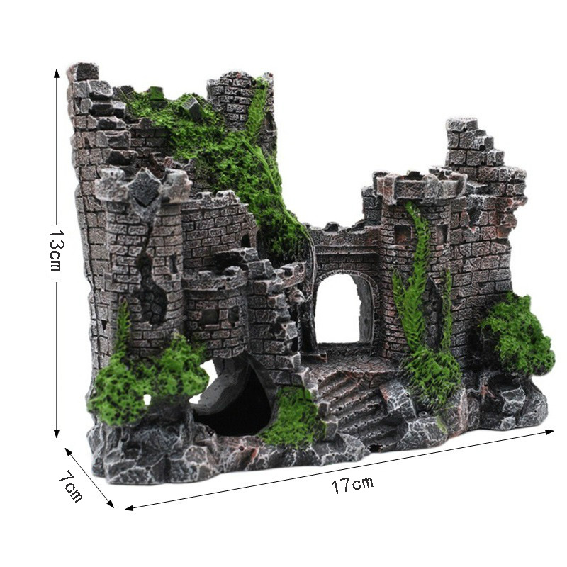 Fish Tank Resin Castle Decoration from MotivePets for pet comfort, care and everyday use