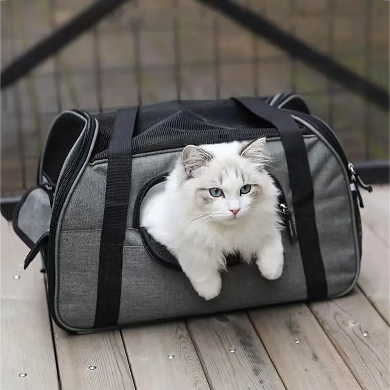 Portable Cat Carrier - Soft-Sided, Breathable Travel Bag for Cats & Small Dogs from MotivePets for pet comfort, care and everyday use