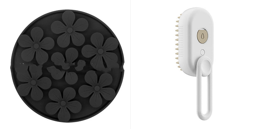 3-in-1 Electric Steamy Pet Brush from MotivePets for pet comfort, care and everyday use