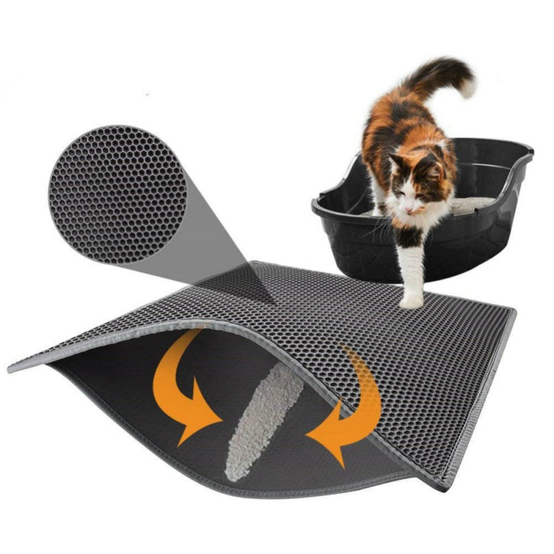 Honeycomb Cat Litter Mat - Waterproof Double-Layer Pad from MotivePets for pet comfort, care and everyday use