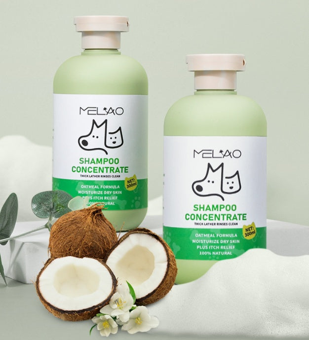 Gentle Oat Pet Shampoo for Dogs & Cats from MotivePets for pet comfort, care and everyday use