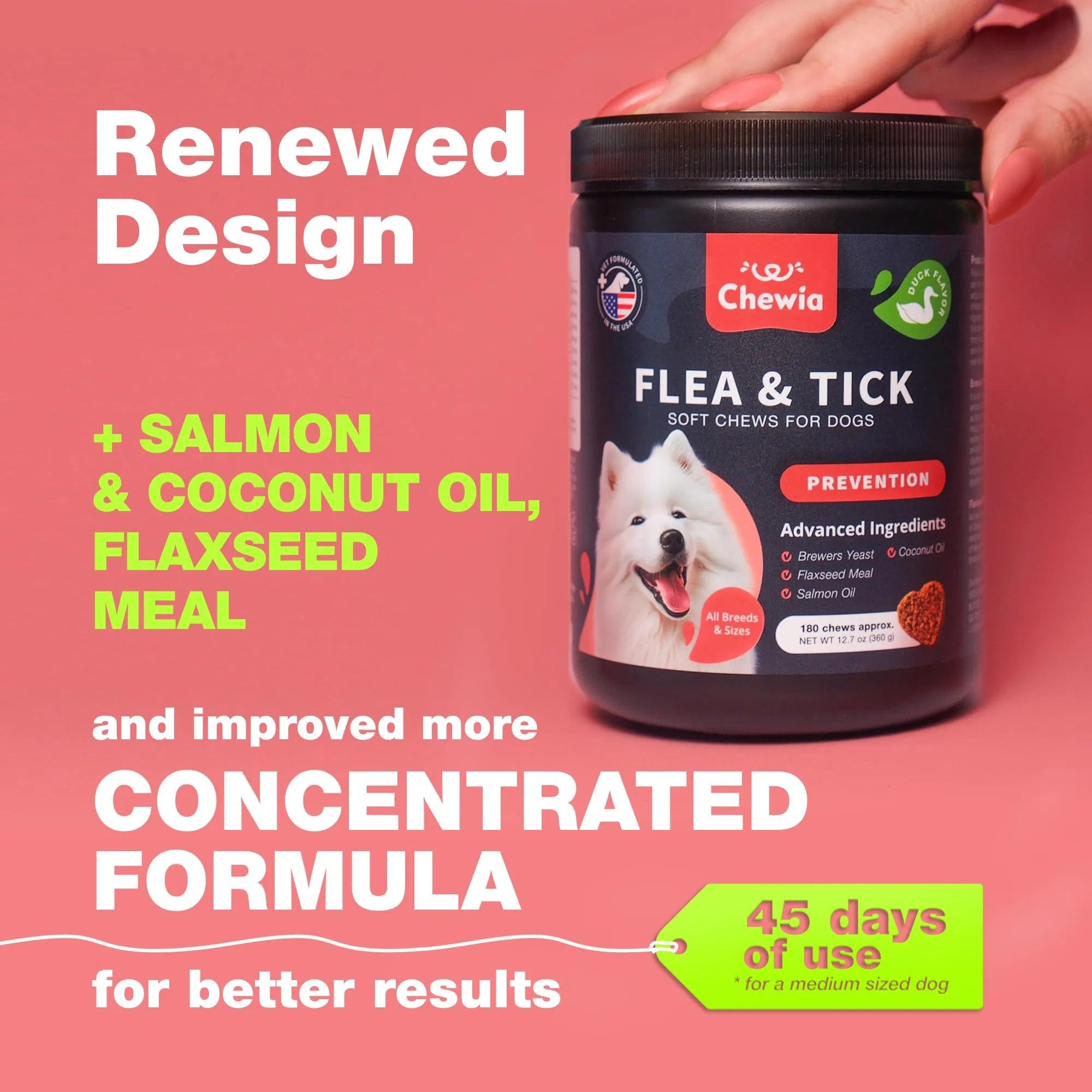 Chewia Flea & Tick Soft Chews for Dogs from MotivePets for pet comfort, care and everyday use