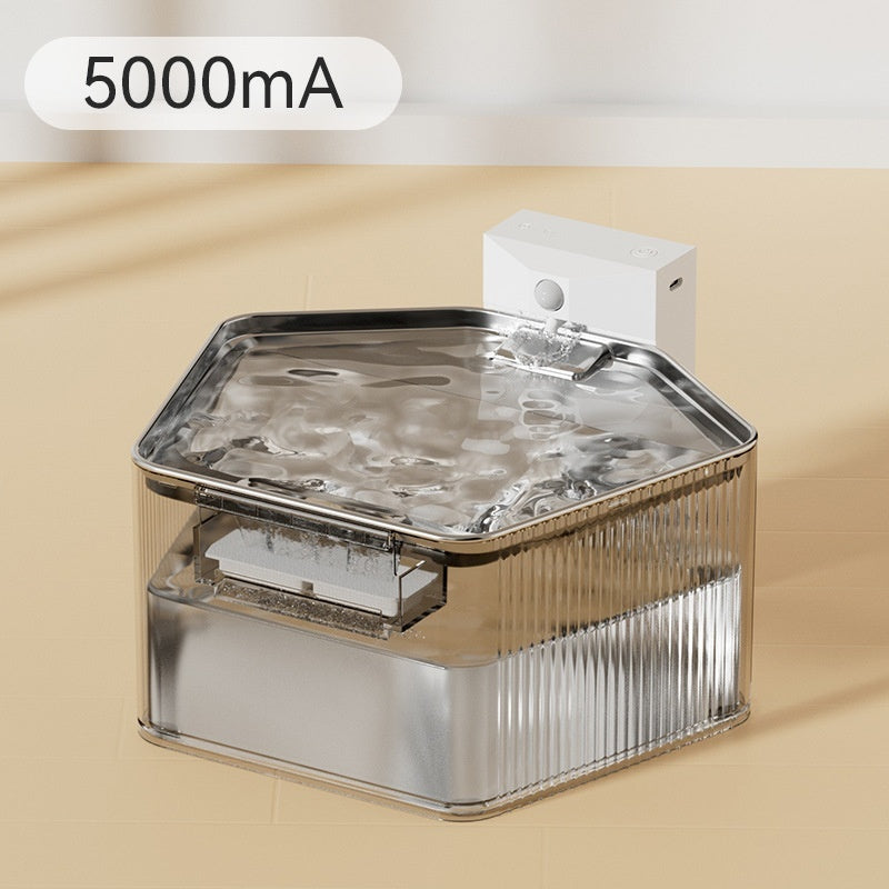 Pet Stainless Steel Induction Water Fountain from MotivePets for pet comfort, care and everyday use