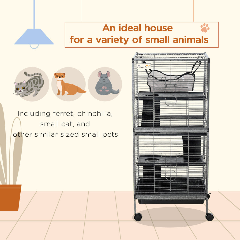 Metal Small Animal Cage Rolling Big Ferret Cage from MotivePets for pet comfort, care and everyday use