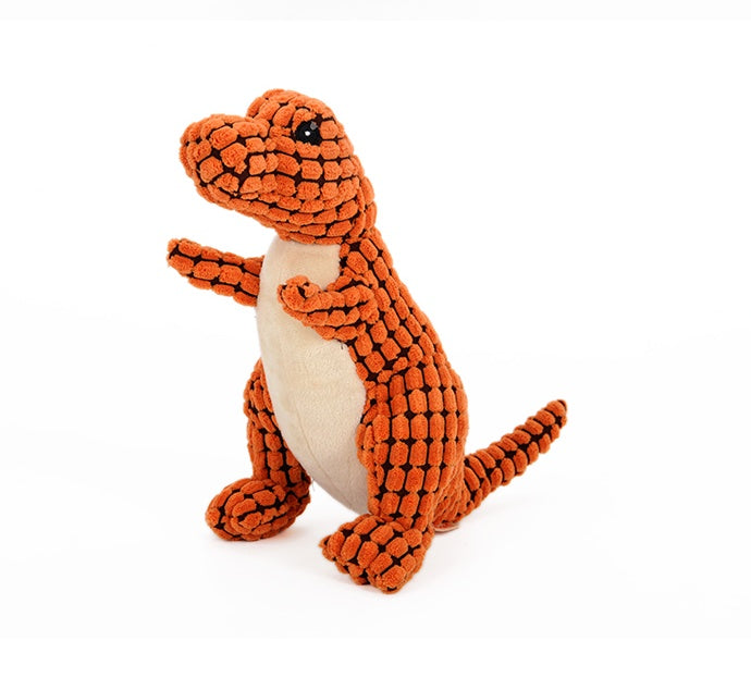 Dinosaur Plush Stuffing Squeaker Dog Toy from MotivePets for pet comfort, care and everyday use