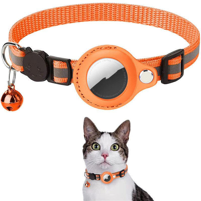 Reflective AirTag Holder Nylon Collar from MotivePets for pet comfort, care and everyday use