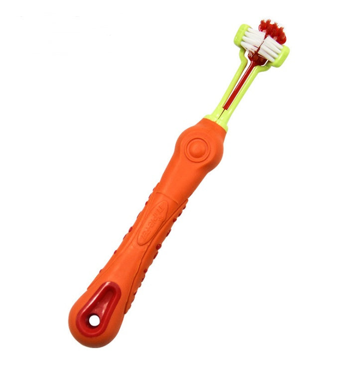 Three Sided Pet Toothbrush from MotivePets for pet comfort, care and everyday use