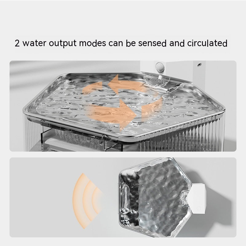 Pet Stainless Steel Induction Water Fountain from MotivePets for pet comfort, care and everyday use