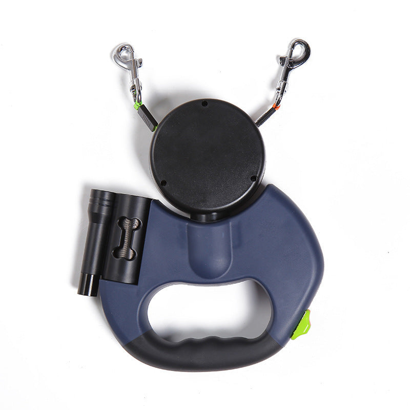 Reflective Dual Retractable Dog Leash with Lights from MotivePets for pet comfort, care and everyday use