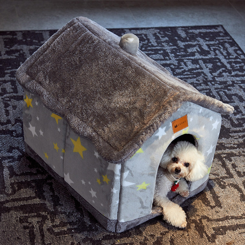 Foldable Enclosed Pet House & Villa Bed from MotivePets for pet comfort, care and everyday use