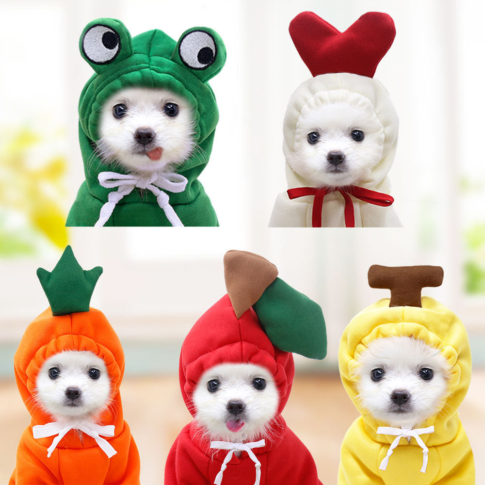 Cute Fruit Fleece Dog Hoodies from MotivePets for pet comfort, care and everyday use