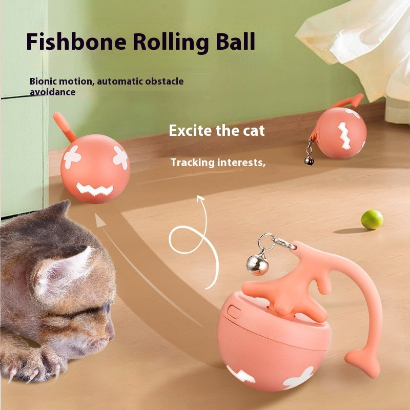 Rechargeable Smart Rolling Cat Toy Ball from MotivePets for pet comfort, care and everyday use