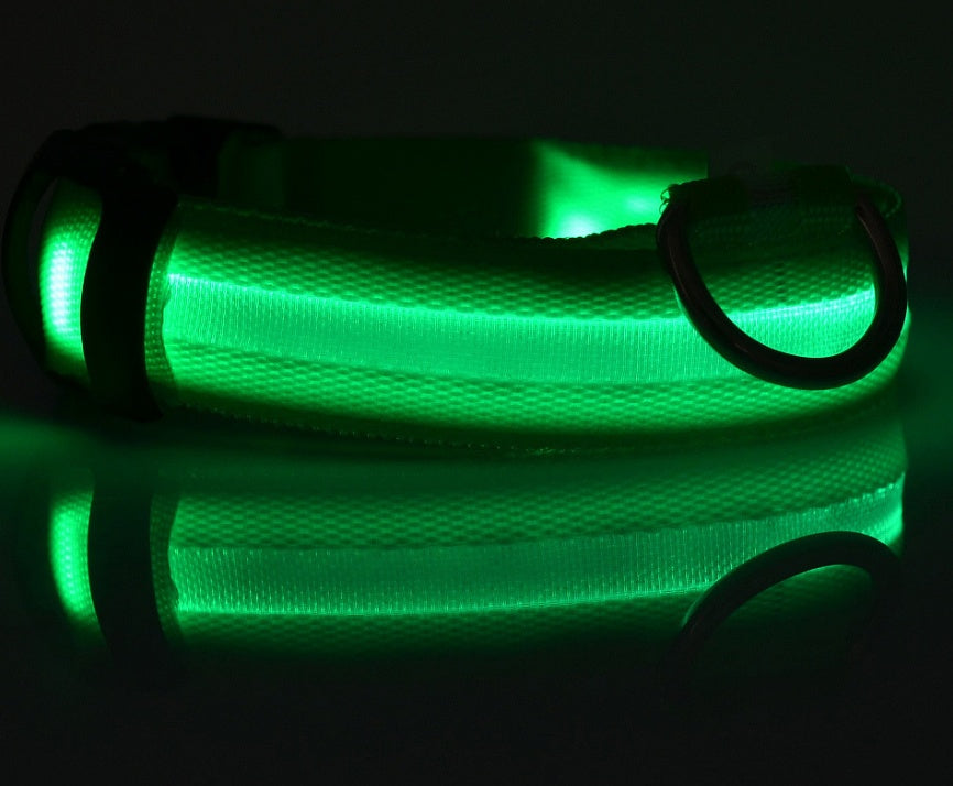 LED Pet Safety Collar for Night Walks from MotivePets for pet comfort, care and everyday use