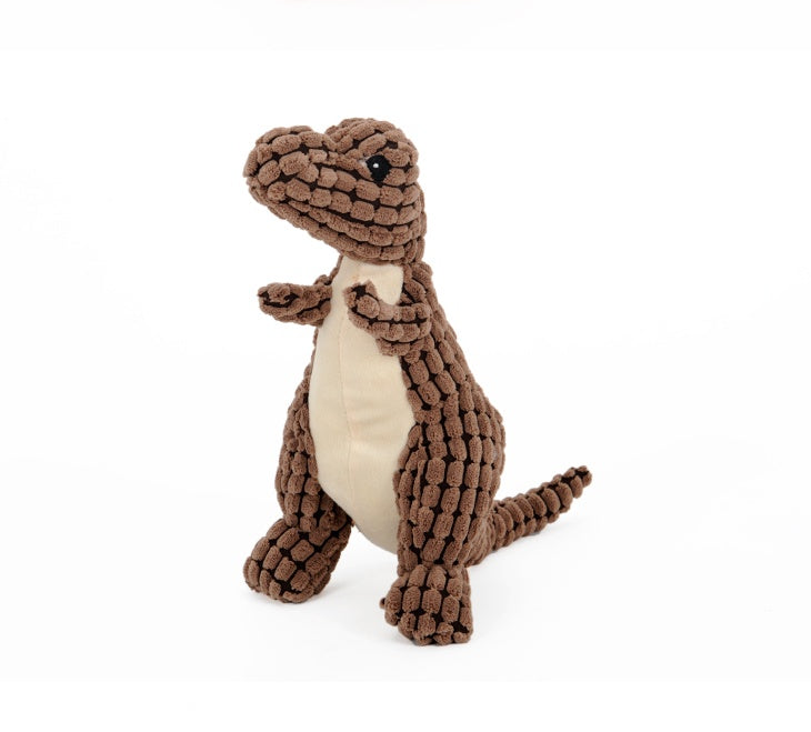 Dinosaur Plush Stuffing Squeaker Dog Toy from MotivePets for pet comfort, care and everyday use