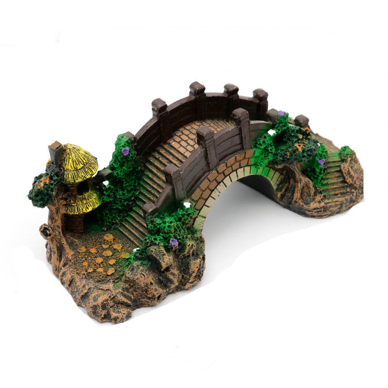Aquarium Landscape Bridge Decoration from MotivePets for pet comfort, care and everyday use