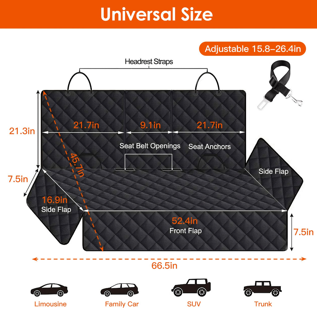 Waterproof Scratchproof Dog Car Seat Cover from MotivePets for pet comfort, care and everyday use