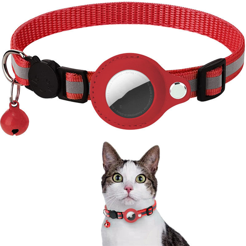 Reflective AirTag Holder Nylon Collar from MotivePets for pet comfort, care and everyday use