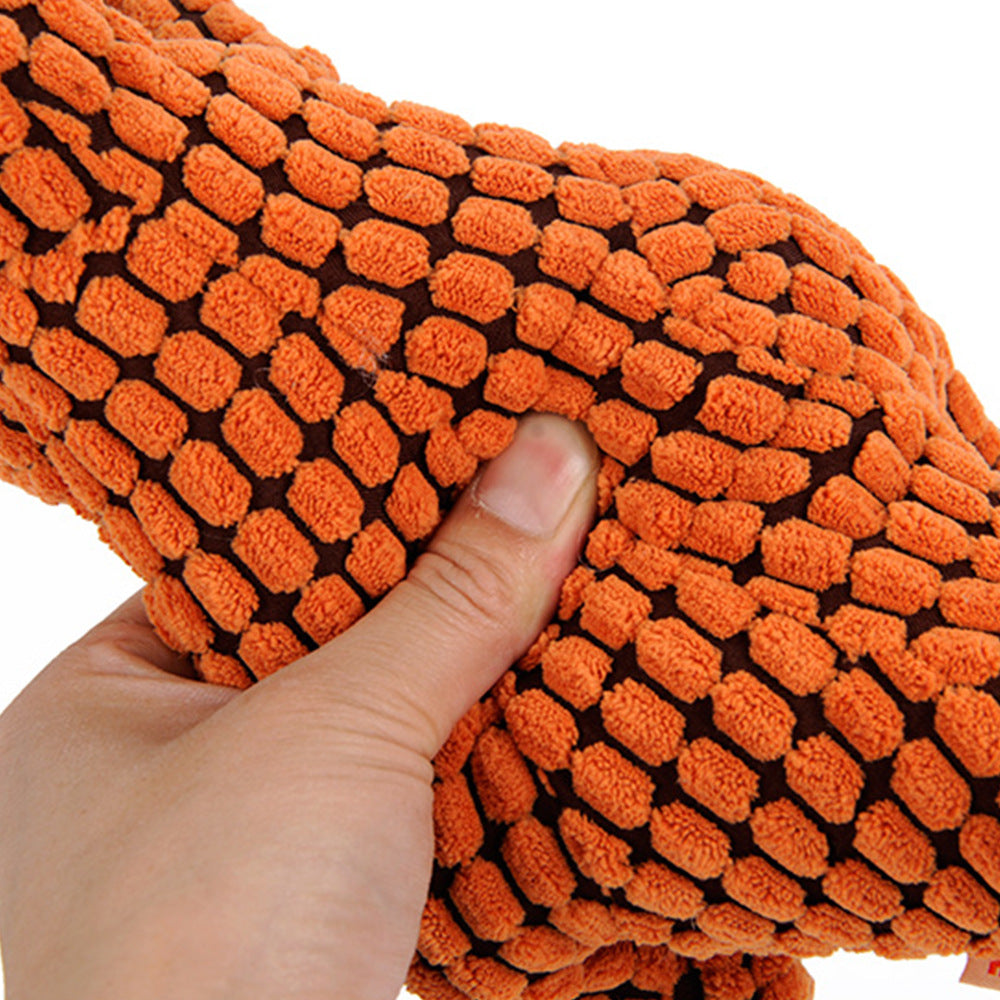 Dinosaur Plush Stuffing Squeaker Dog Toy from MotivePets for pet comfort, care and everyday use