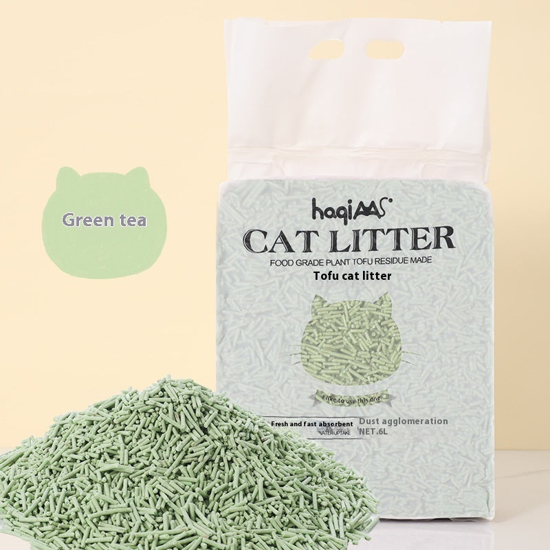 Original Tofu Cat Litter 6L Green Tea Mixed Plant from MotivePets for pet comfort, care and everyday use
