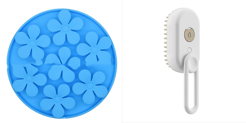 3-in-1 Electric Steamy Pet Brush from MotivePets for pet comfort, care and everyday use
