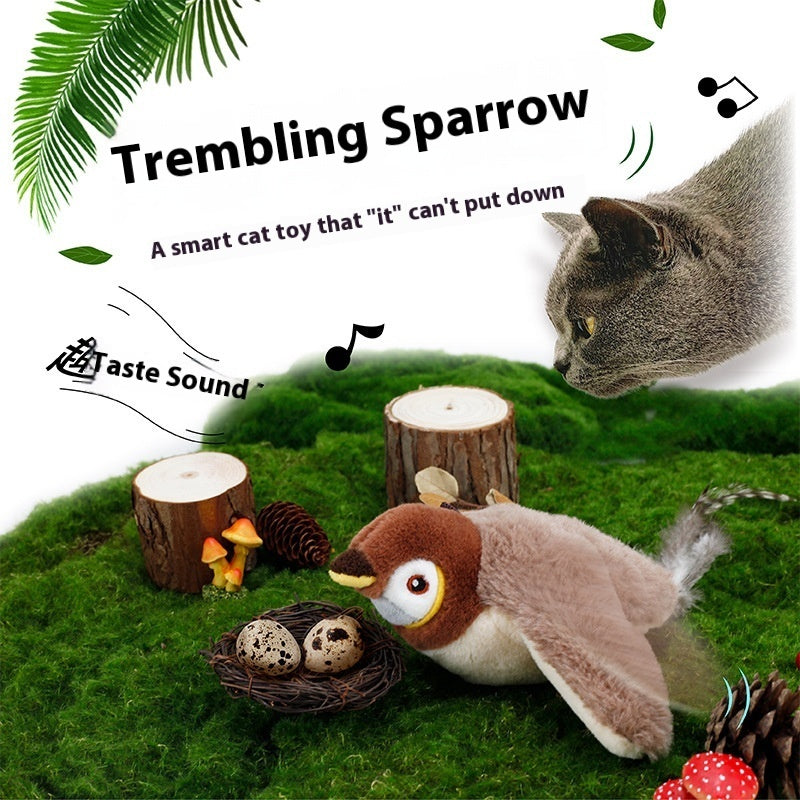 Interactive Flapping Bird Plush Cat Toy from MotivePets for pet comfort, care and everyday use