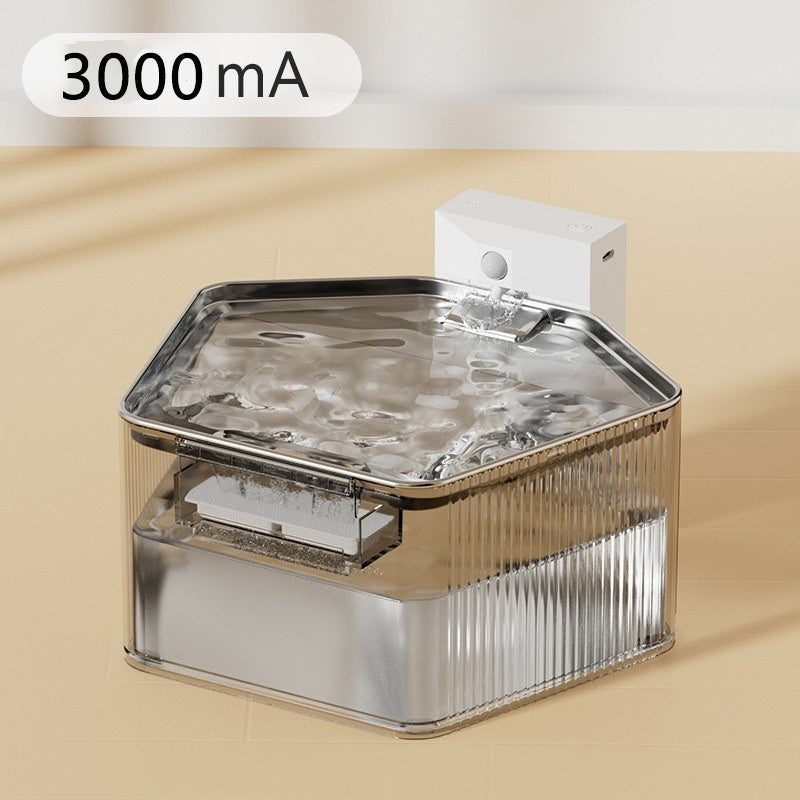 Pet Stainless Steel Induction Water Fountain from MotivePets for pet comfort, care and everyday use