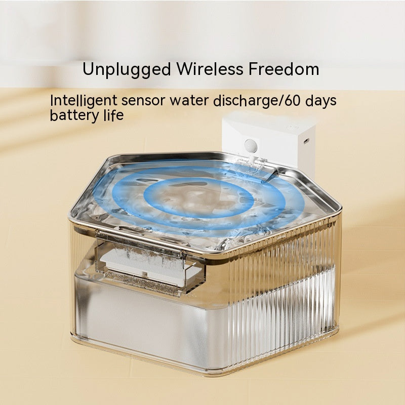 Pet Stainless Steel Induction Water Fountain from MotivePets for pet comfort, care and everyday use