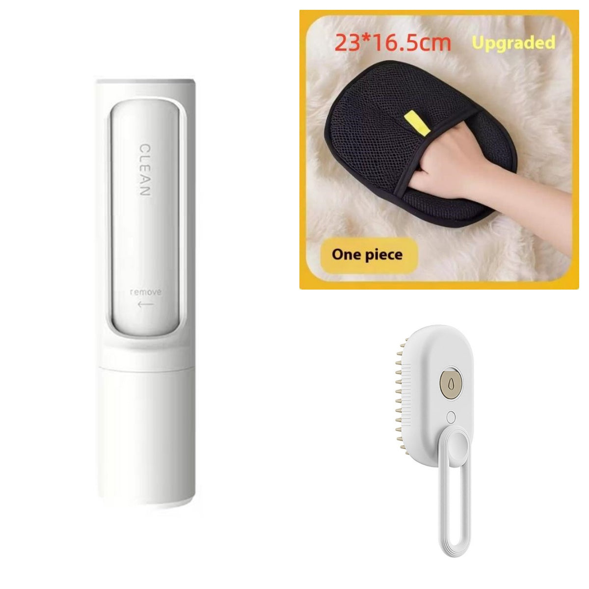 3-in-1 Electric Steamy Pet Brush from MotivePets for pet comfort, care and everyday use