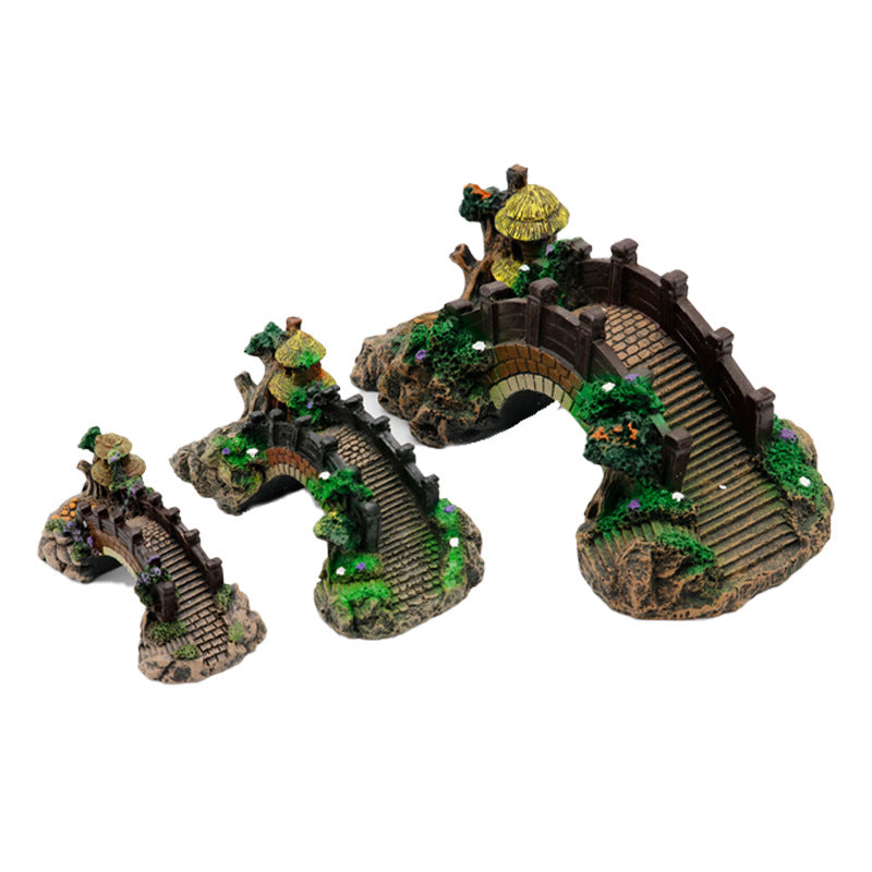 Aquarium Landscape Bridge Decoration from MotivePets for pet comfort, care and everyday use