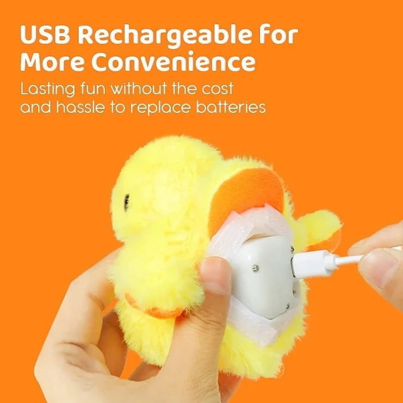 Interactive Rechargeable Flapping Duck Cat Toy from MotivePets for pet comfort, care and everyday use