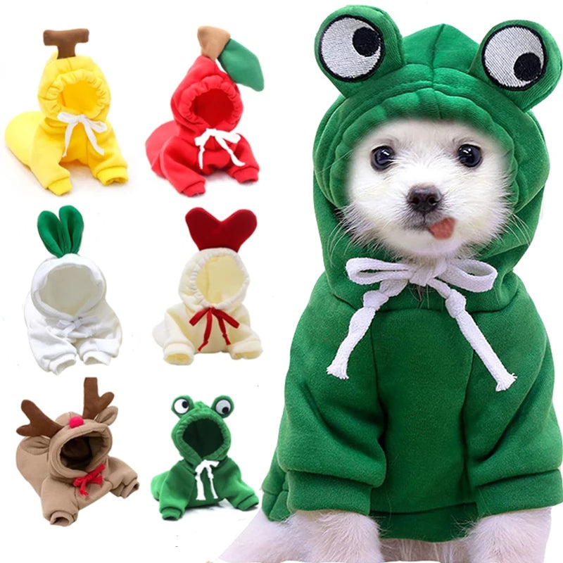 Cute Fruit Fleece Dog Hoodies from MotivePets for pet comfort, care and everyday use
