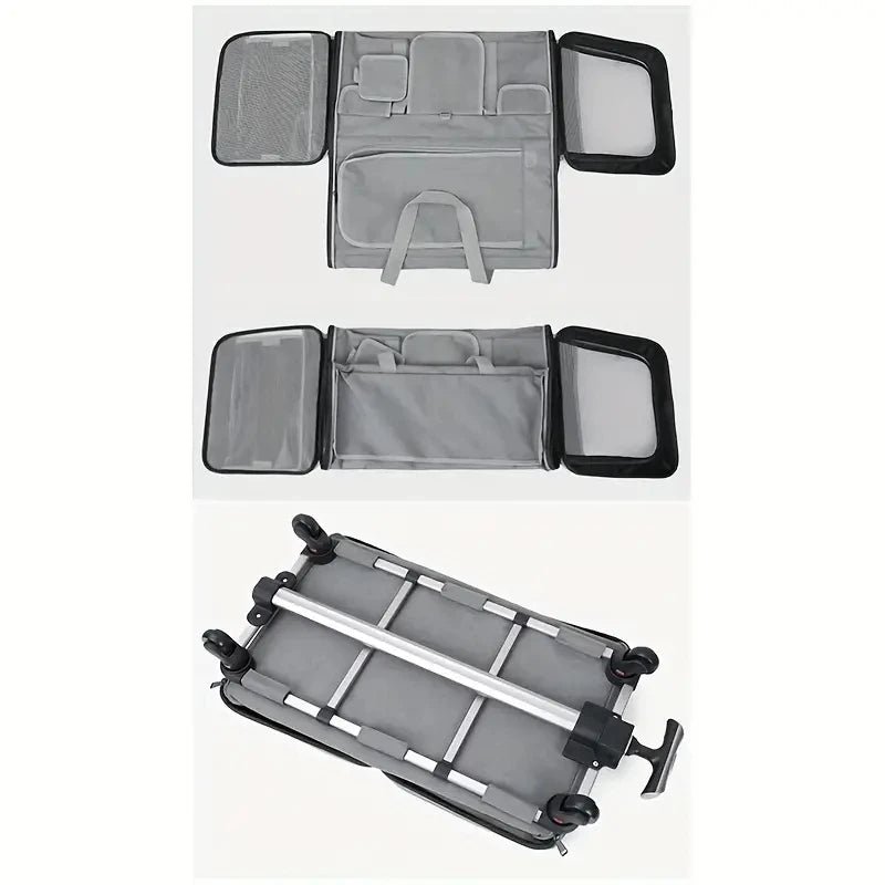 Extra Large Foldable Pet Trolley Carrier - Detachable Travel Bag, 44×60×39cm, 4 Colours from MotivePets for pet comfort, care and everyday use