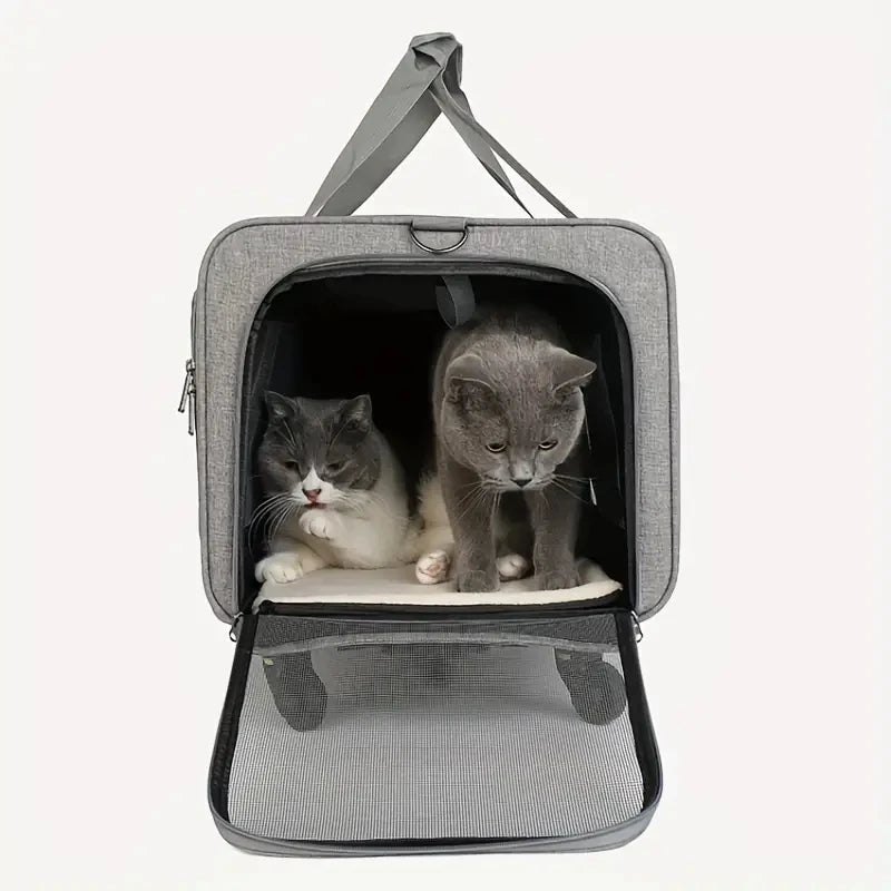 Extra Large Foldable Pet Trolley Carrier - Detachable Travel Bag, 44×60×39cm, 4 Colours from MotivePets for pet comfort, care and everyday use