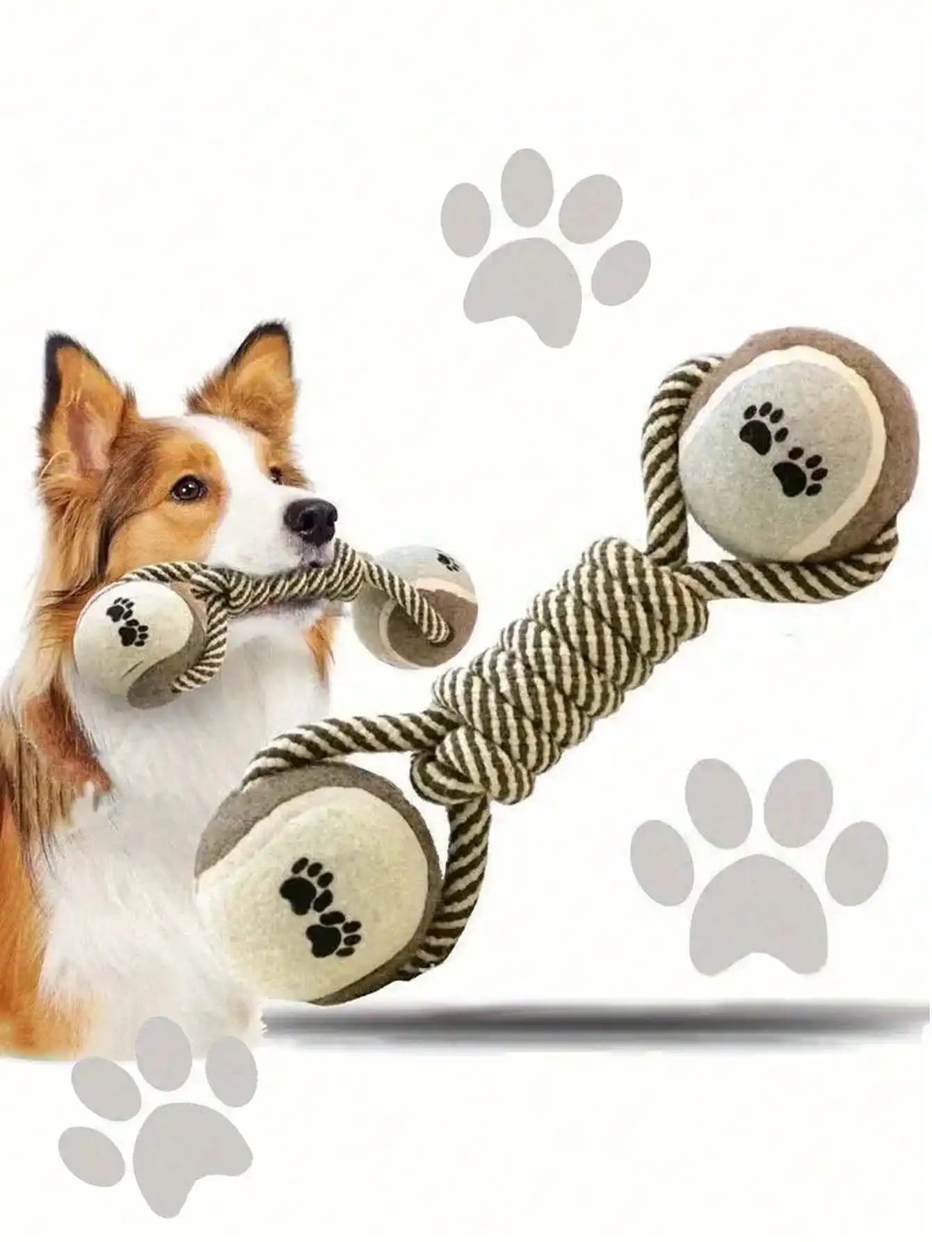 Teeth Cleaning Pet Toy - Durable Linen Chew Rope for Dogs & Cats from MotivePets for pet comfort, care and everyday use