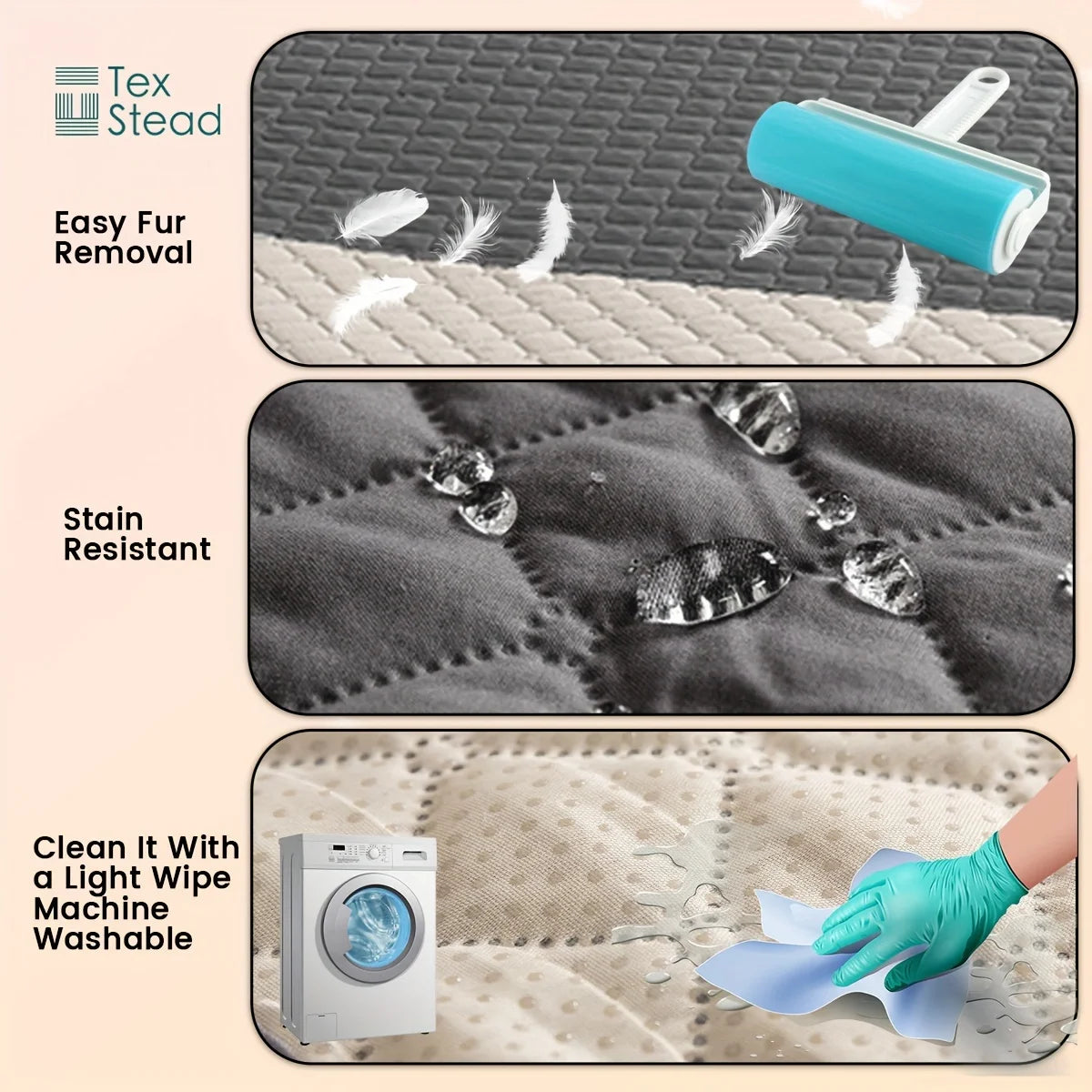 Waterproof Pet Blanket & Bed Cover - Non-Slip PU Mat for Sofa, Car & Furniture, 7 Sizes from MotivePets for pet comfort, care and everyday use