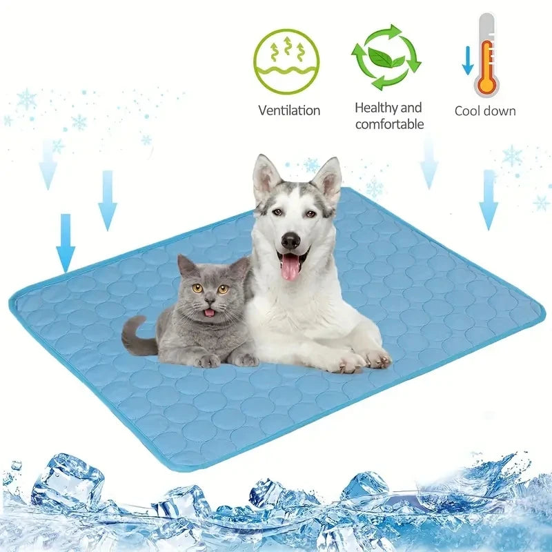 Self-Cooling Pet Mat - Pressure-Activated Cooling Pad for Dogs & Cats, 6 Sizes from MotivePets for pet comfort, care and everyday use