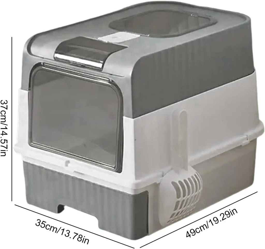 Enclosed Cat Litter Box - XL with Removable Tray & Bag Holder from MotivePets for pet comfort, care and everyday use
